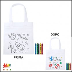 Borsa shopper da colorare