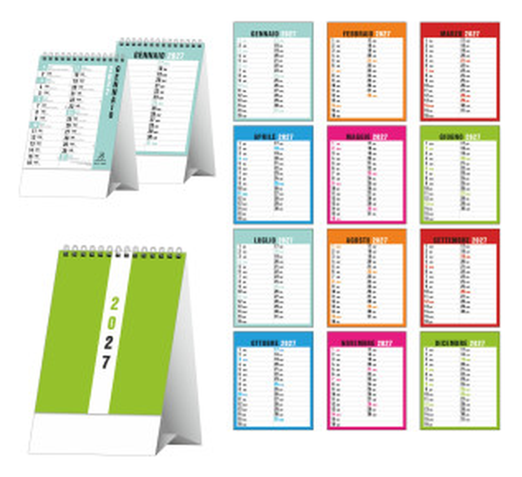 Calendario da tavolo cm 12,5x19