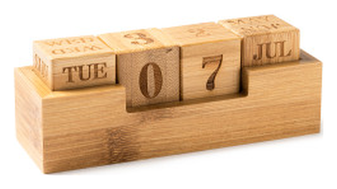 Calendario in Bamboo