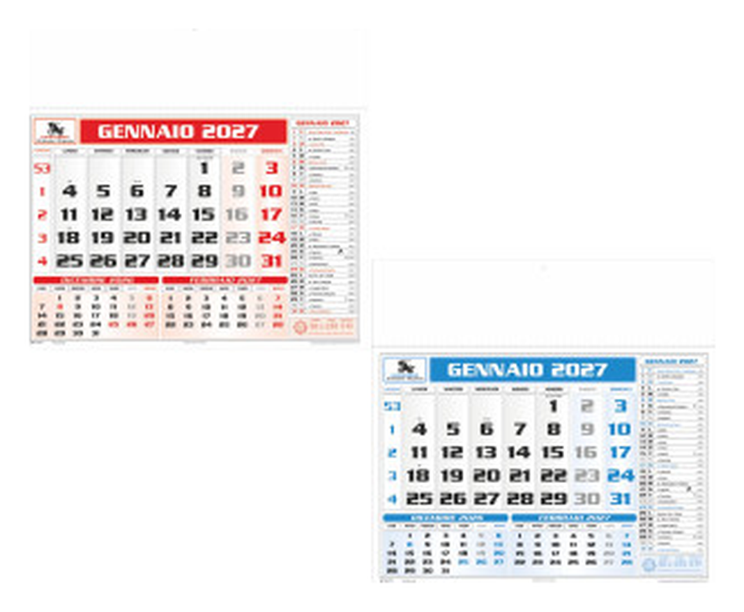 Calendario Olandese da parete cm 43x41