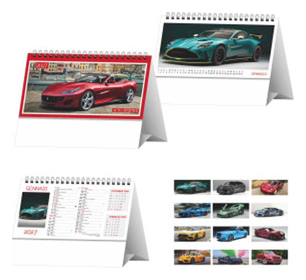 Calendario da tavolo cm 19x14,5 - Auto Sportive