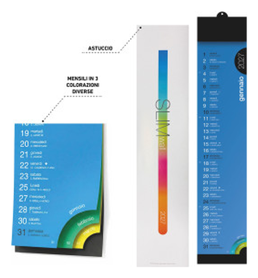 Calendario Silhouette cm 10x51