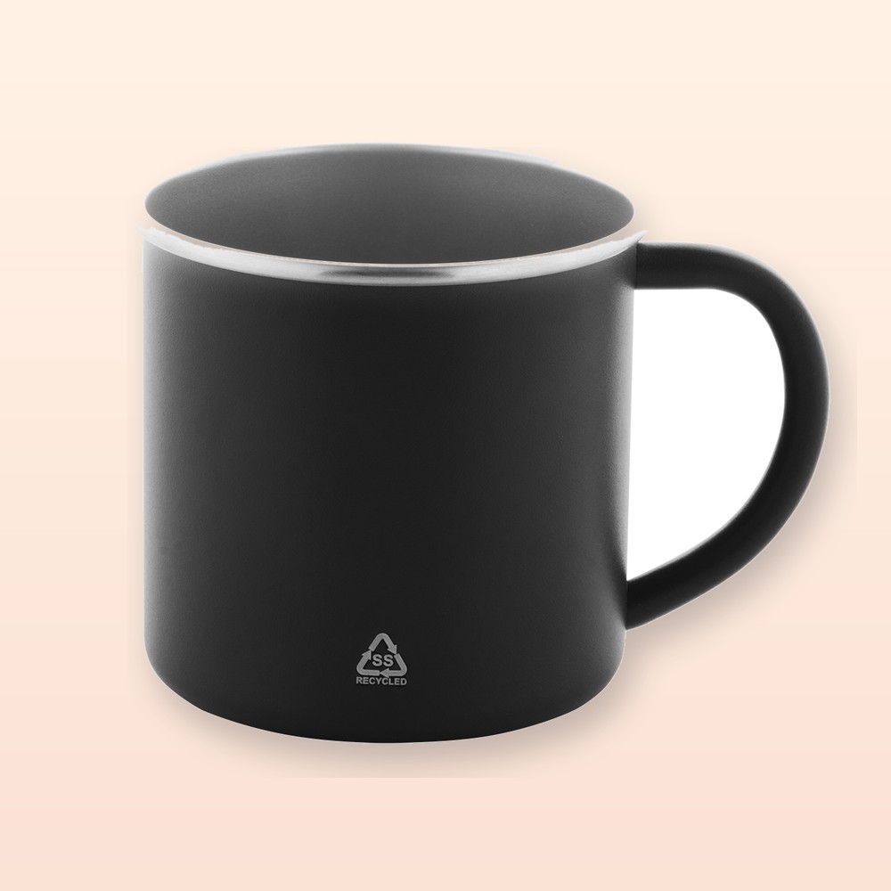 Tazza in acciaio riciclato