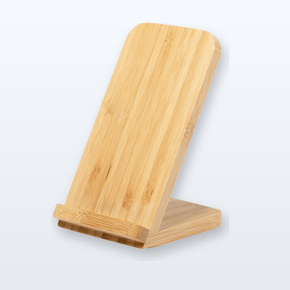 caricabatterie wireless con supporto per cellulare - naturale