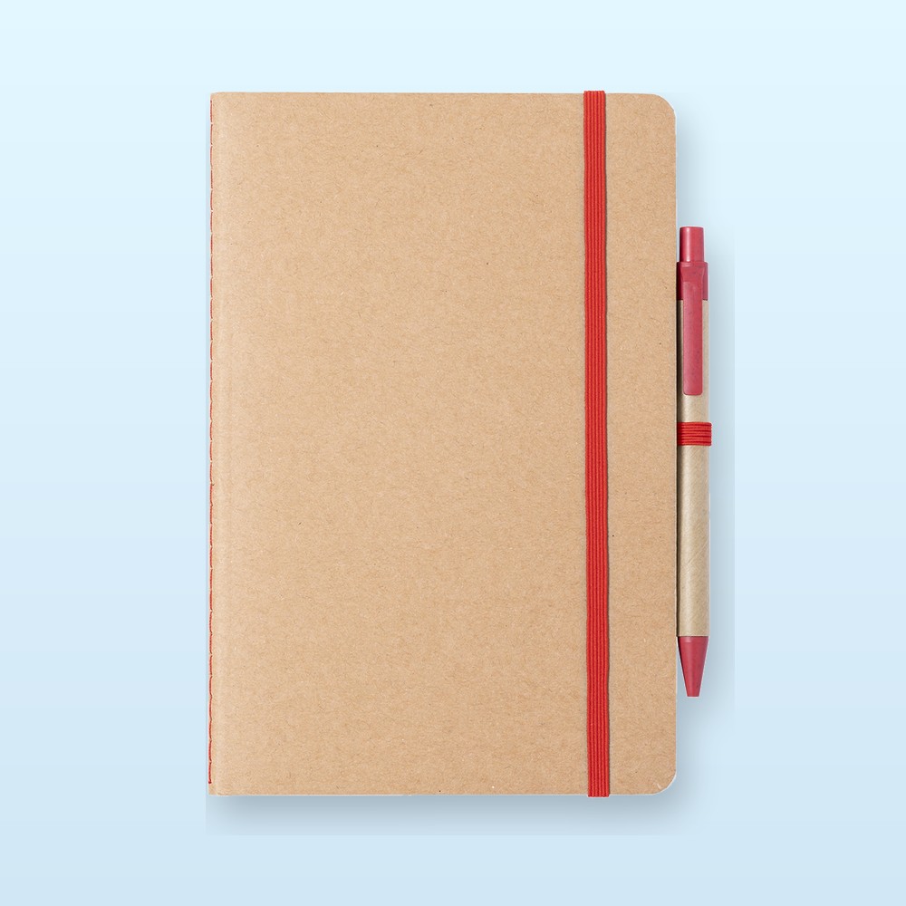 quaderno - rosso - naturale