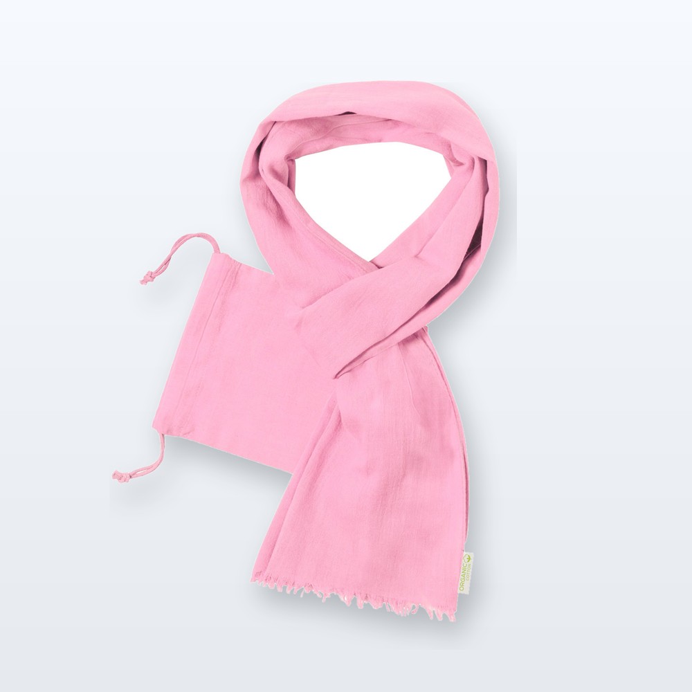 Sciarpa in cotone organico - rosa