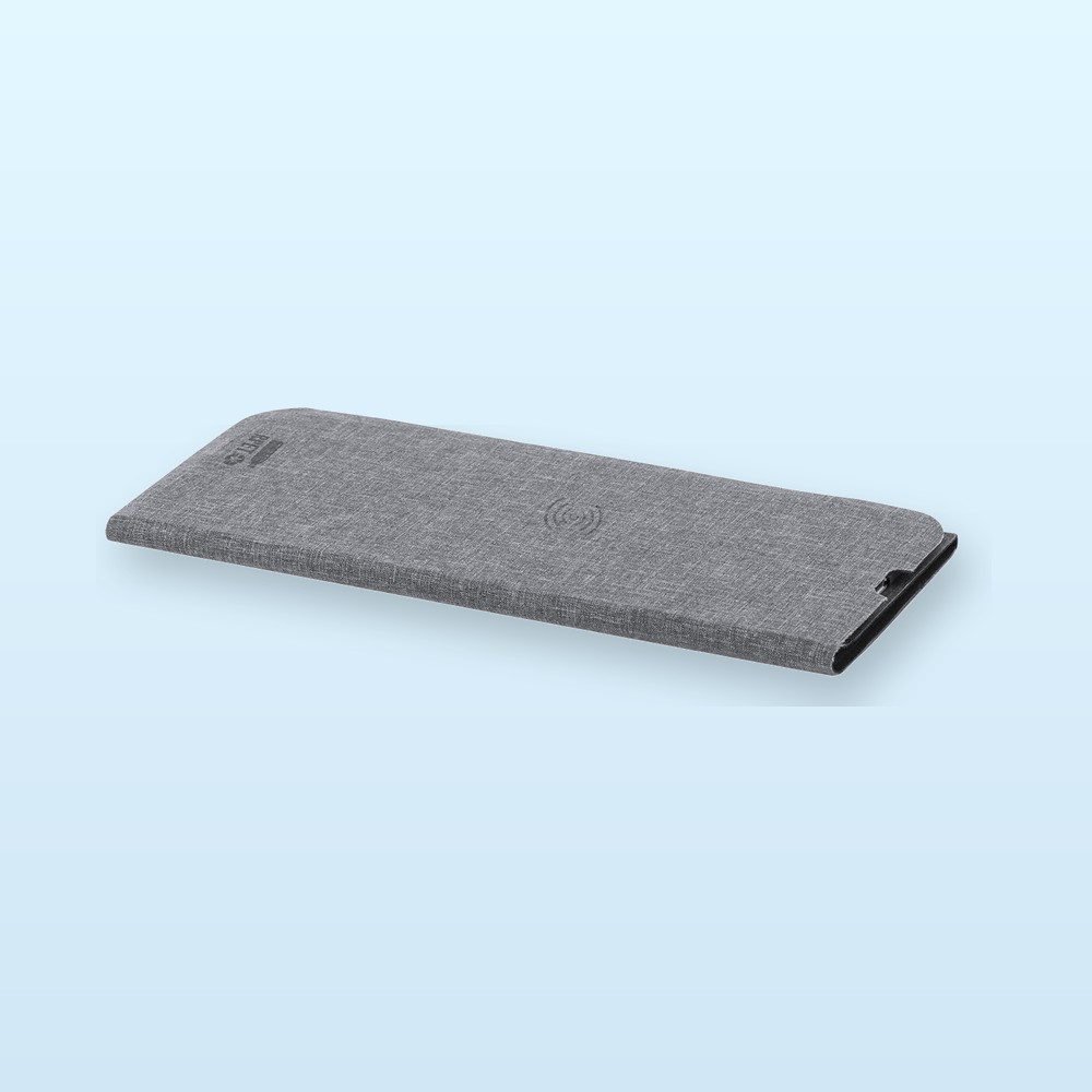 tappetino mouse con caricatore wireless - grigio