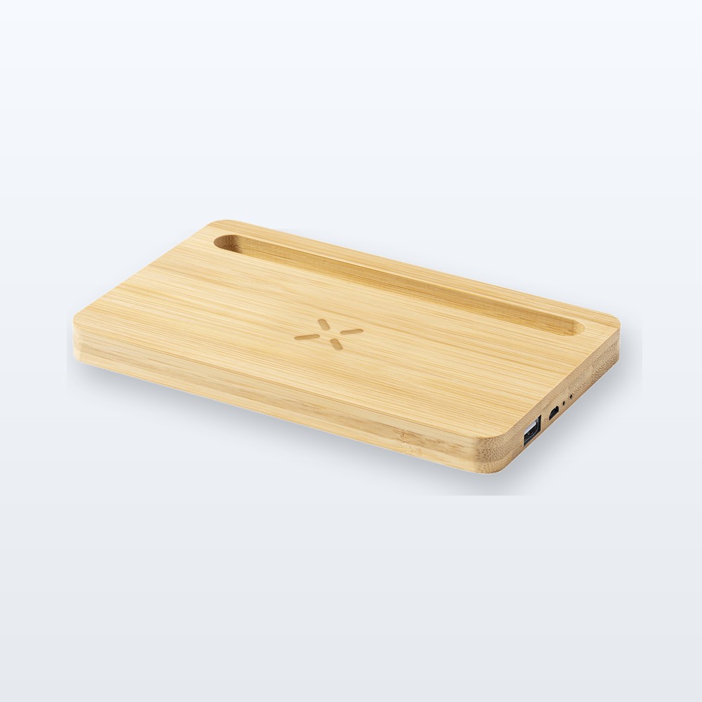 Organizer con ricarica wireless - naturale
