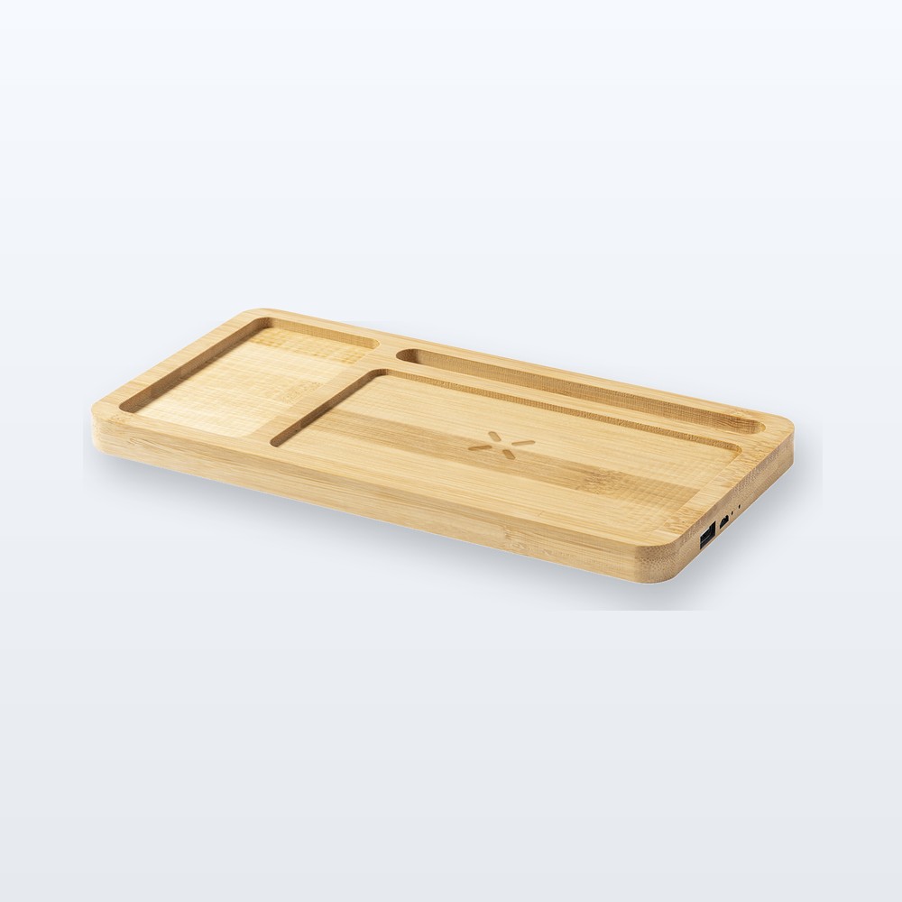 Organizer con ricarica wireless - naturale