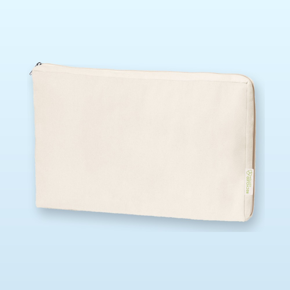 custodia per computer portatile in cotone - bianco