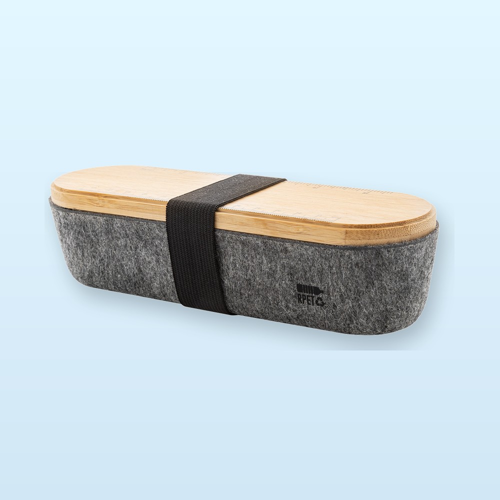 portapenne in RPET - grigio - naturale