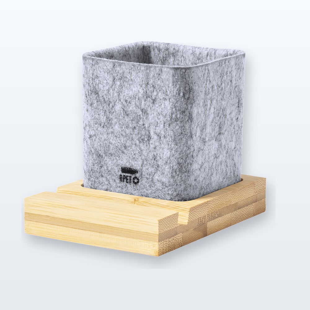 organizer da scrivania - naturale - grigio