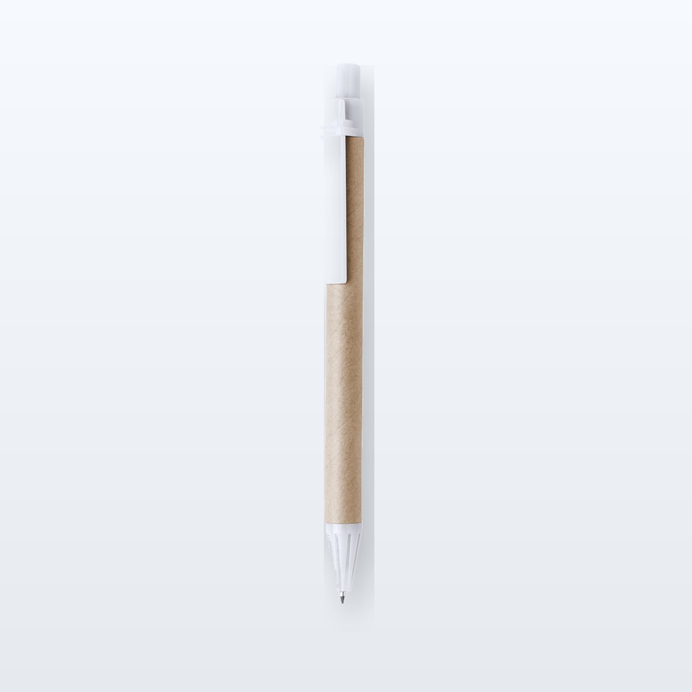 penna a sfera - naturale - bianco