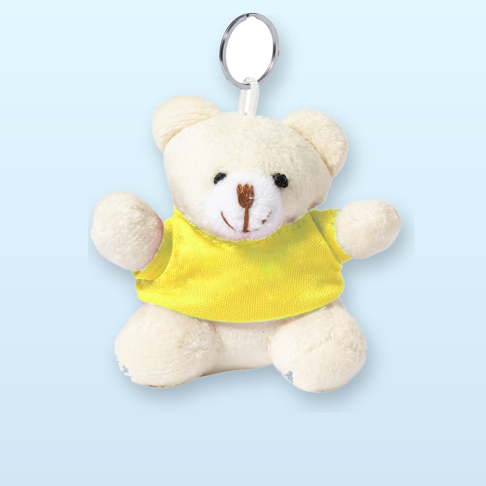 orsetto peluche portachiavi - giallo