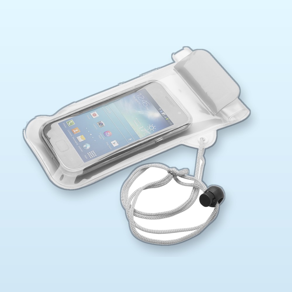 custodia per cellulare impermeabile - bianco - trasparente