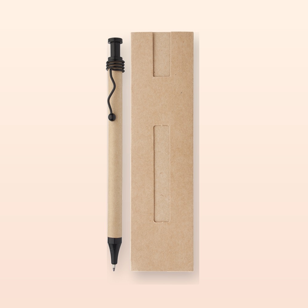 penna a sfera - nero - beige