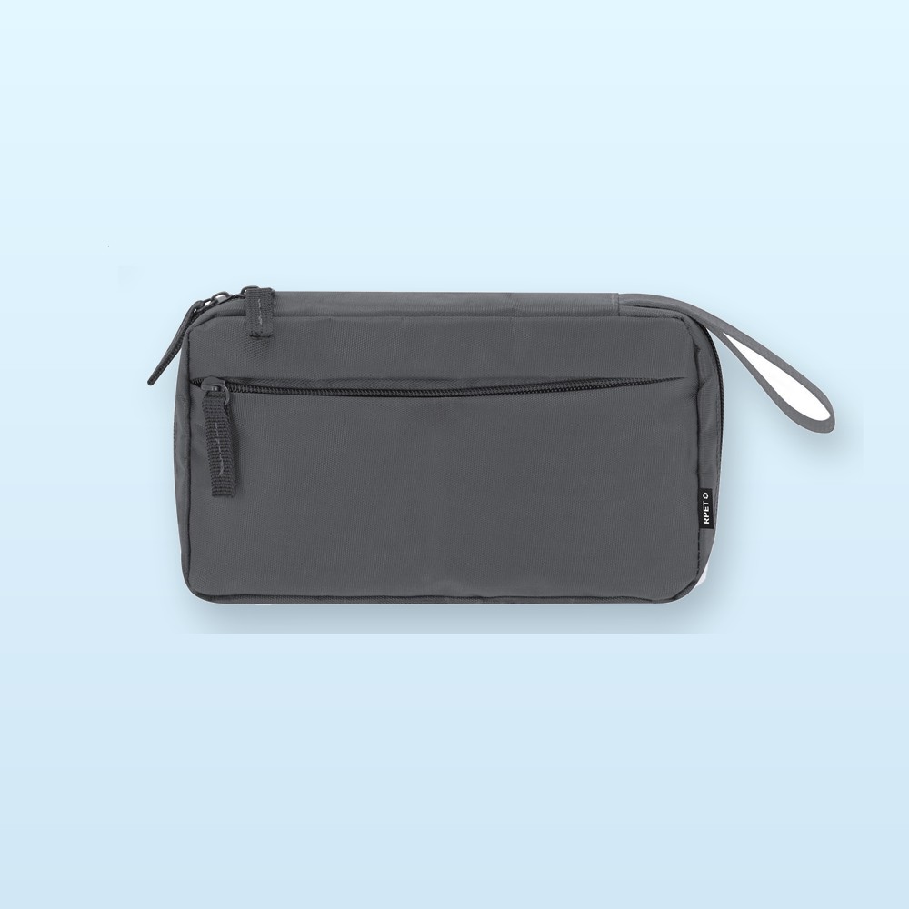 Borsello organizer in RPET - grigio