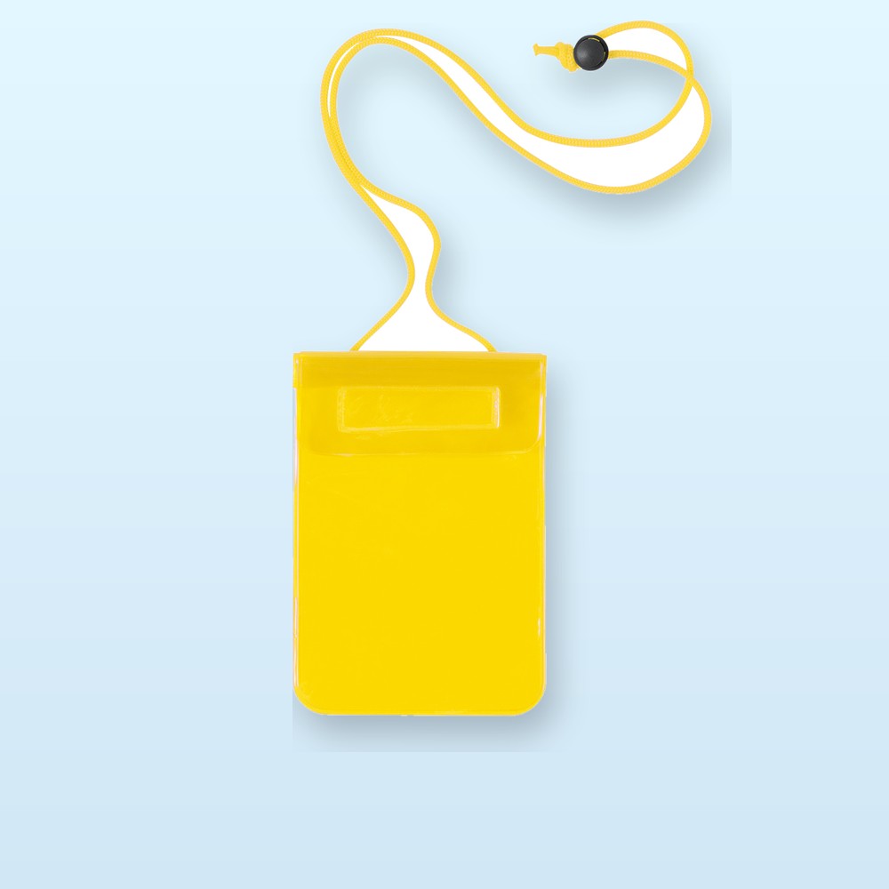 custodia impermeabile per cellulare - giallo