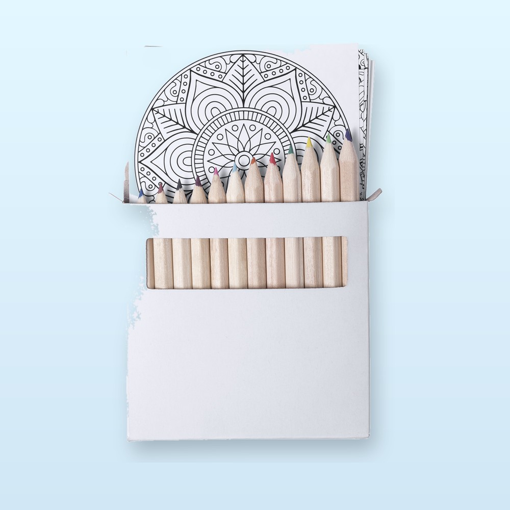 set mandala da colorare - bianco