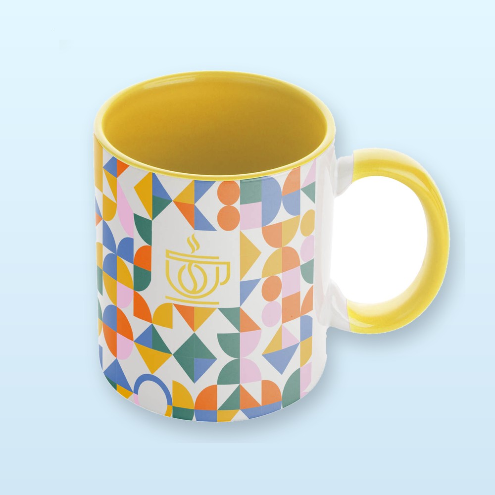 Tazza per sublimazione - giallo - bianco