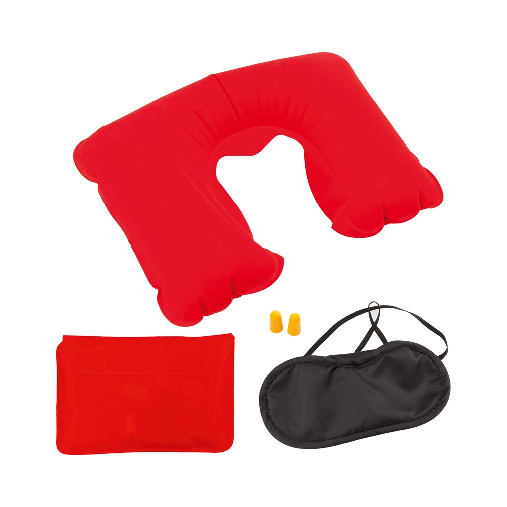 set da viaggio - rosso - nero