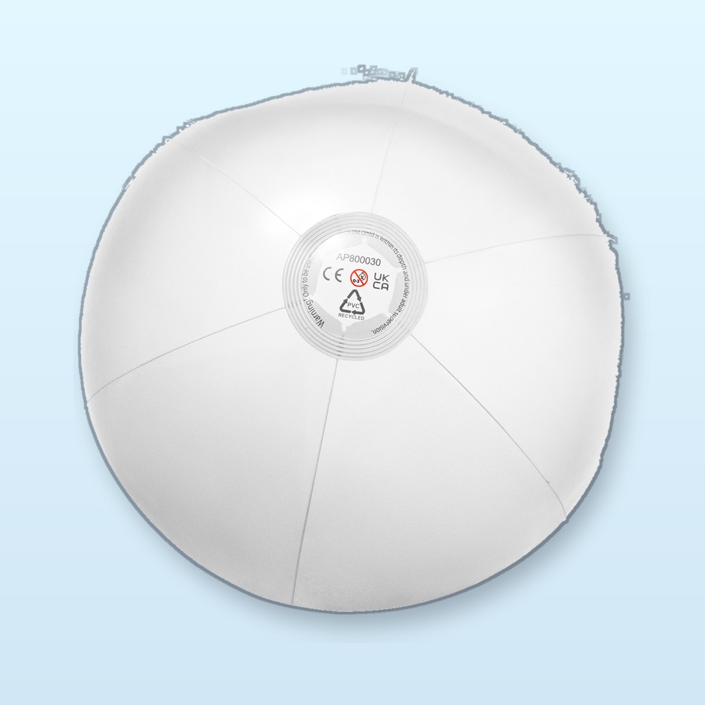 Pallone da spiaggia in RPVC (ø40 cm) - bianco
