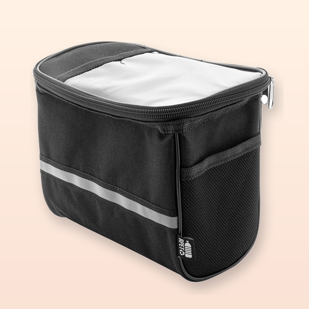 borsa in RPET portacellulare da bicicletta - nero
