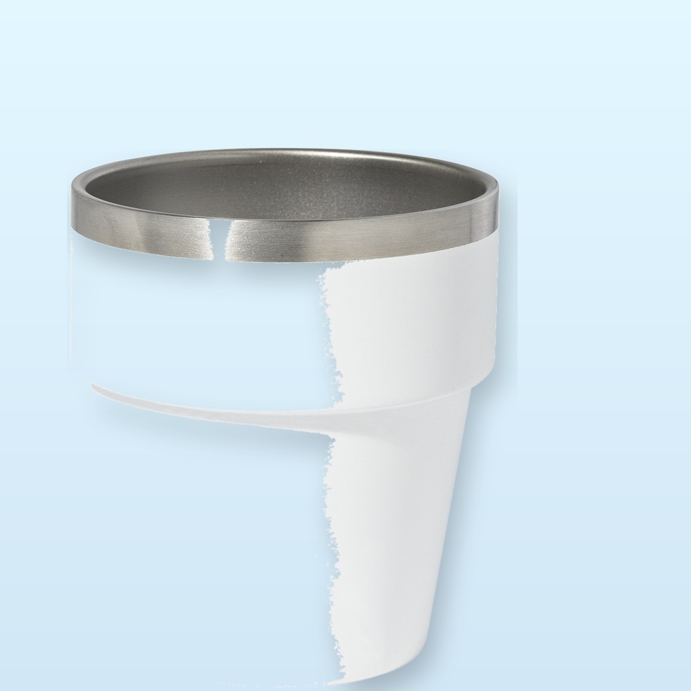 Bicchiere termico in RSS - bianco
