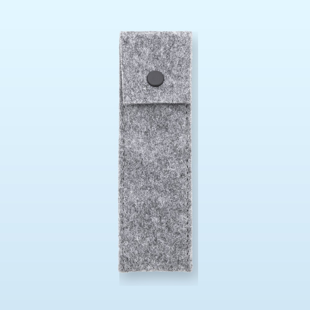 Astuccio in RPET per penna - grigio