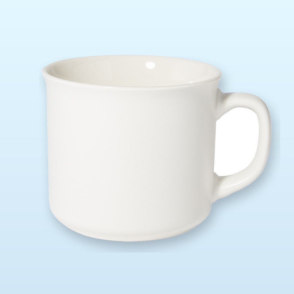 Tazza in ceramica finitura opaca - bianco