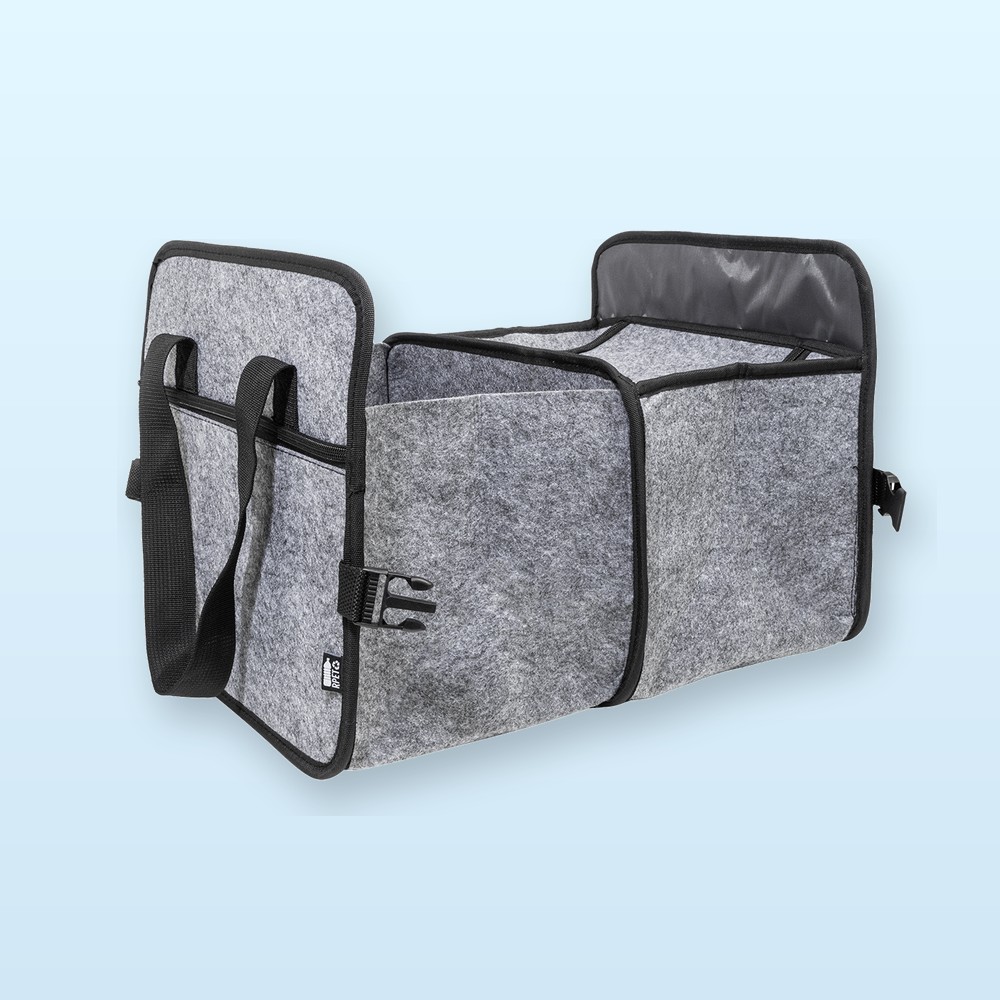 Organizer in RPET per bagagliaio auto - grigio