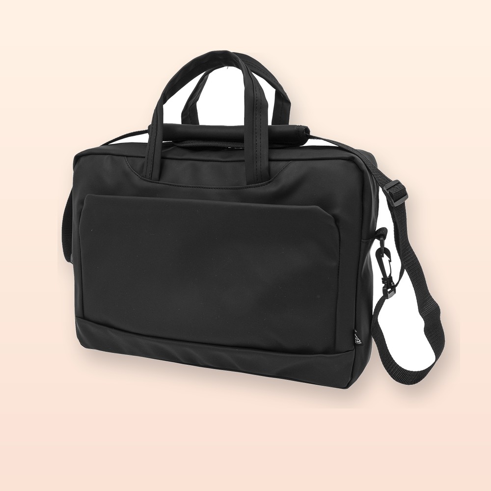 Borsa porta computer e portadocumenti in RPU - nero