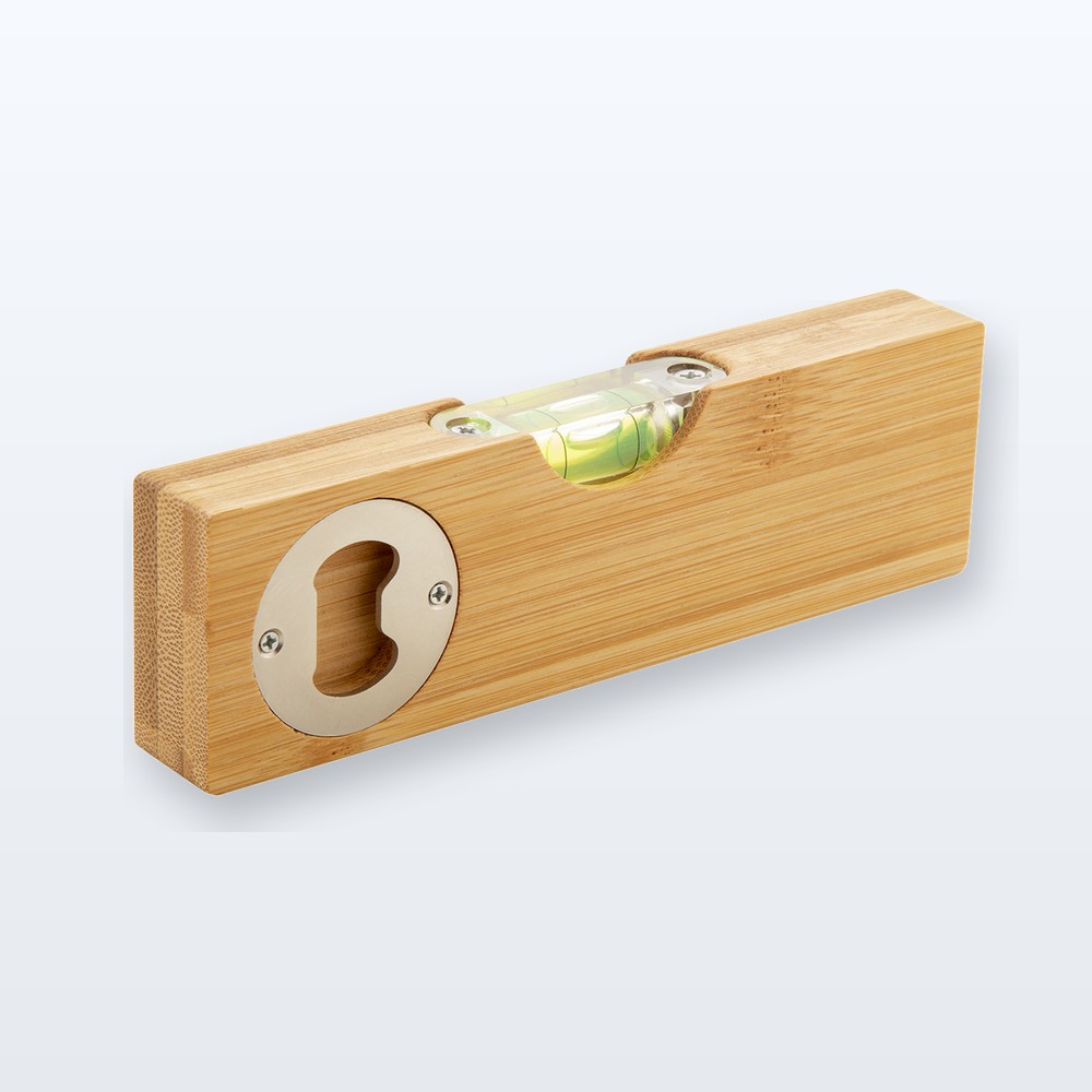 livella a bolla d'aria con apribottiglie - naturale