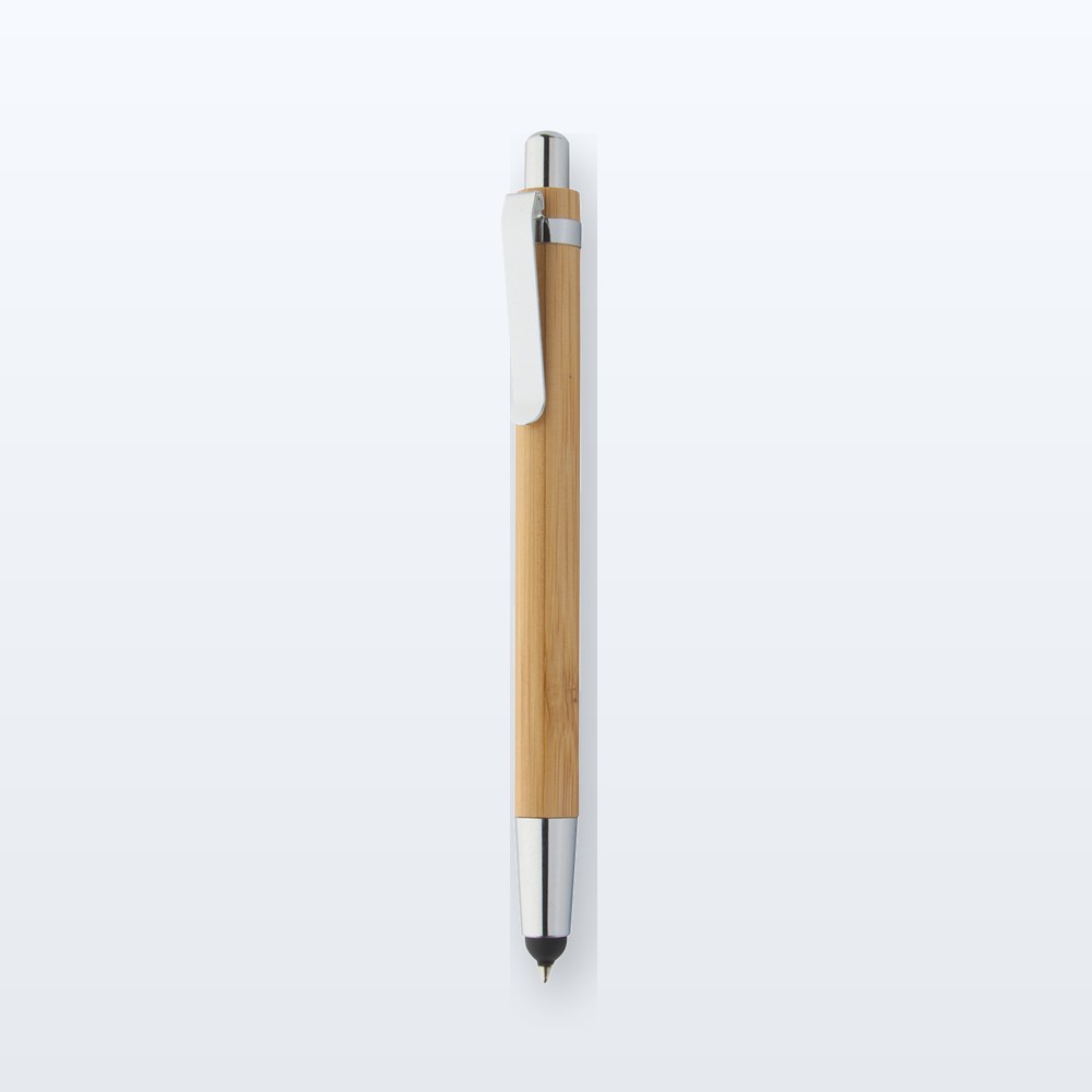 Penna a sfera capacitiva in bambù - naturale