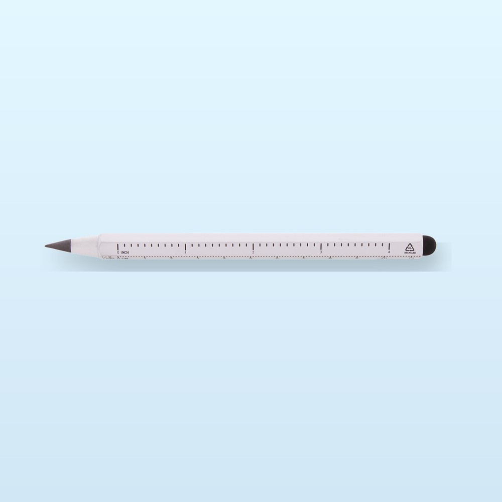 Penna righello senza inchiostro - bianco