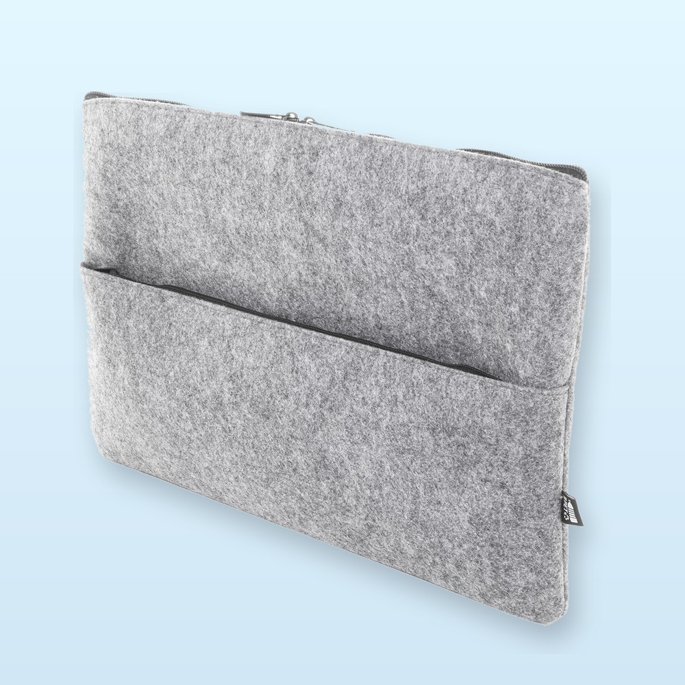 Borsa porta computer in feltro RPET - grigio
