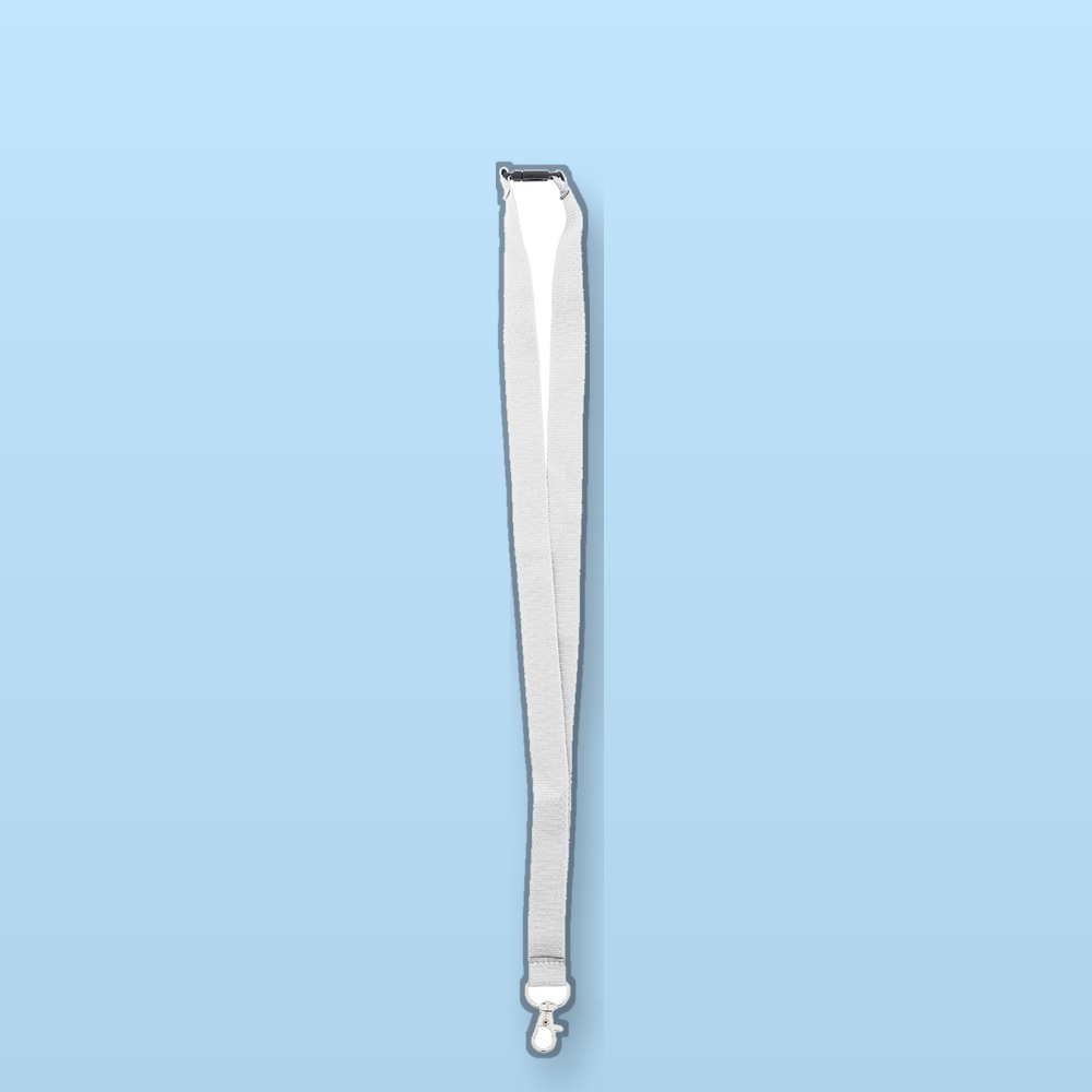 Lanyard in RPET - bianco