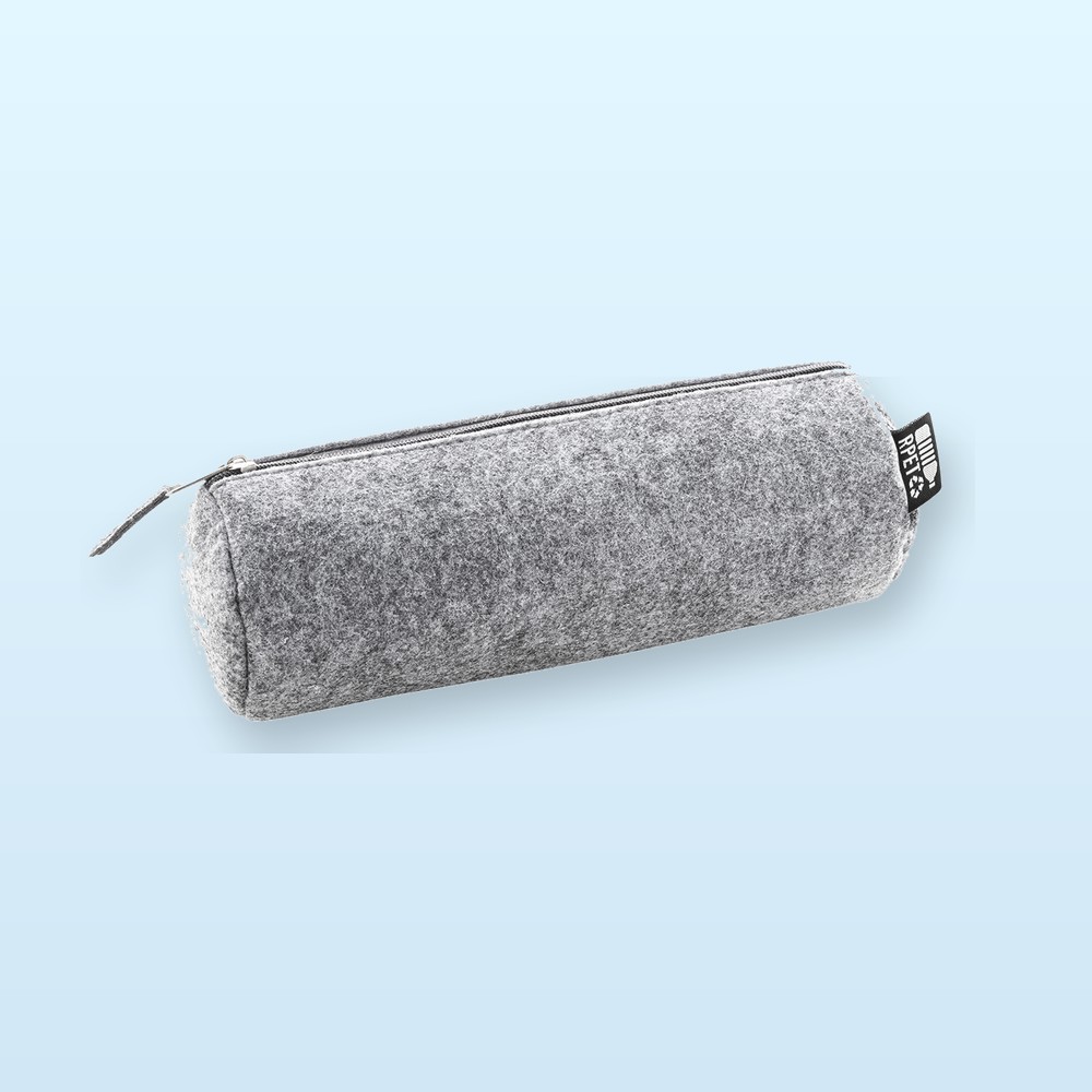 Astuccio penne in feltro RPET - grigio