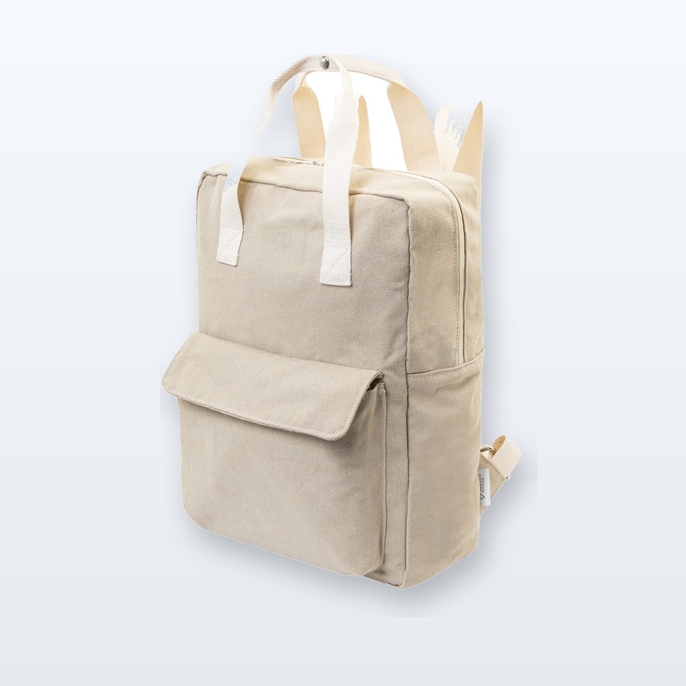 Zaino in canvas riciclato - naturale