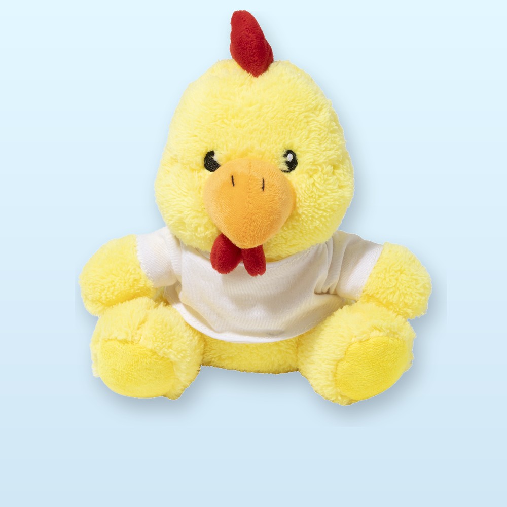 Gallo di peluche in RPET - giallo