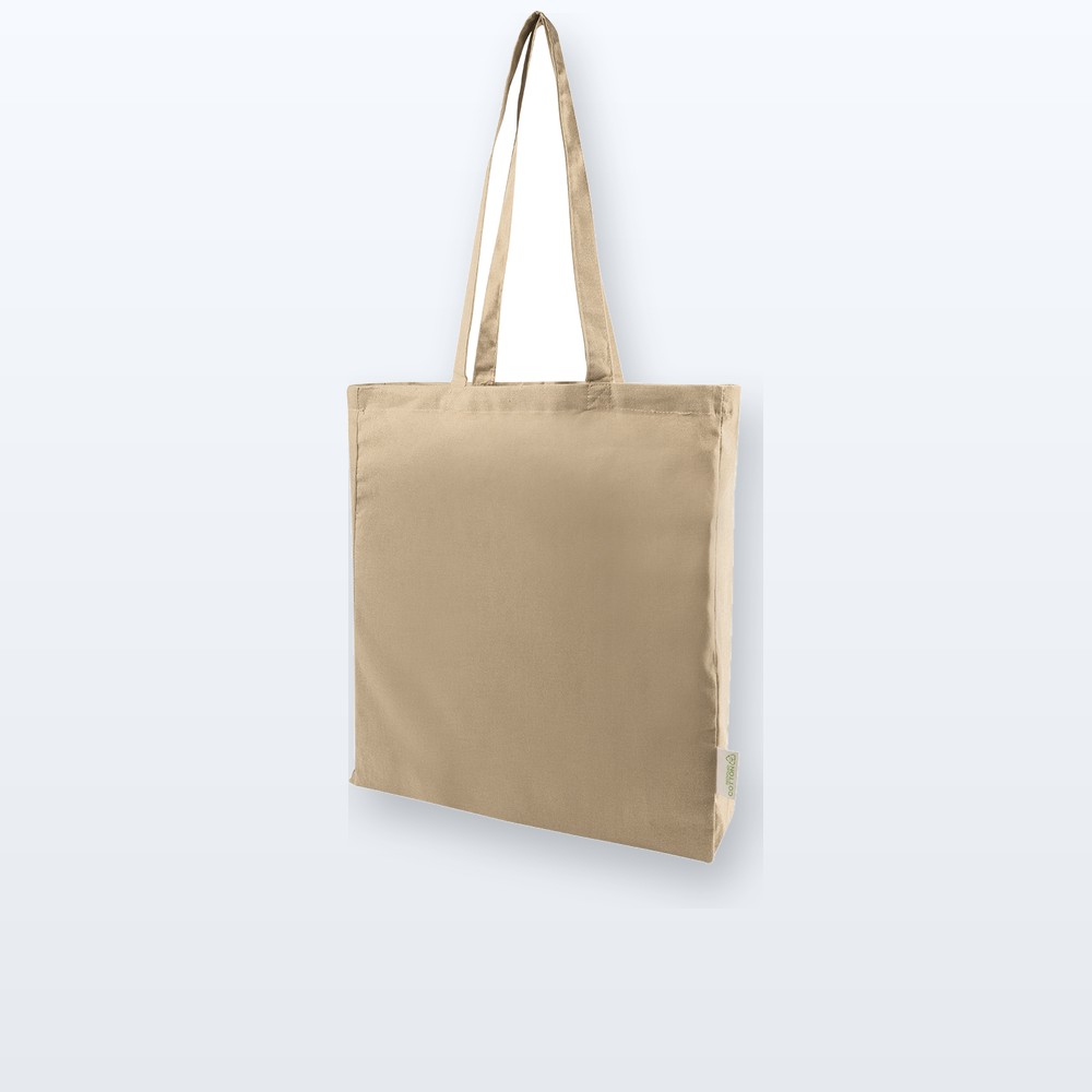 Shopper in cotone riciclato - naturale