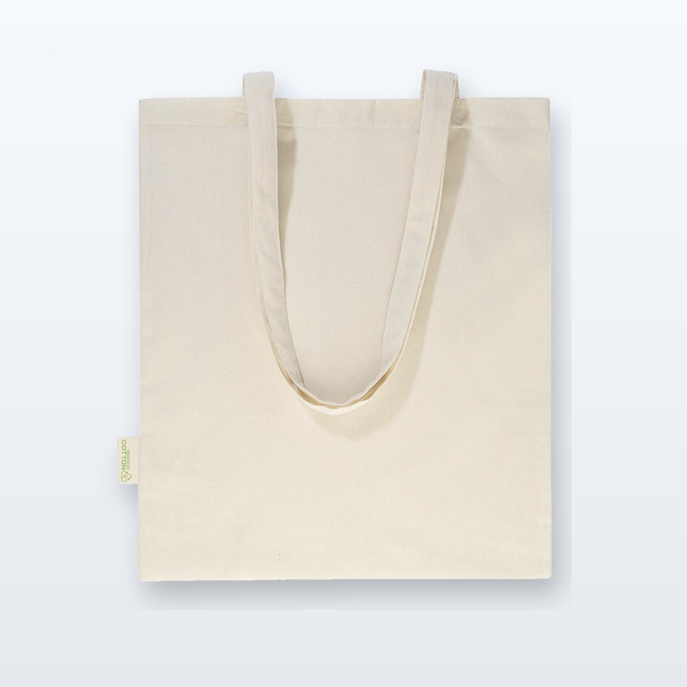 Shopper in cotone riciclato - naturale