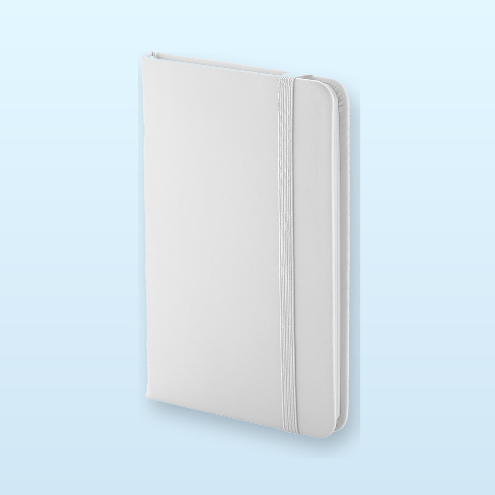 Quaderno in PU riciclato (RPU) - bianco
