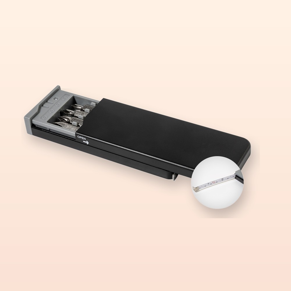 Set utensili con custodia in RABS - nero