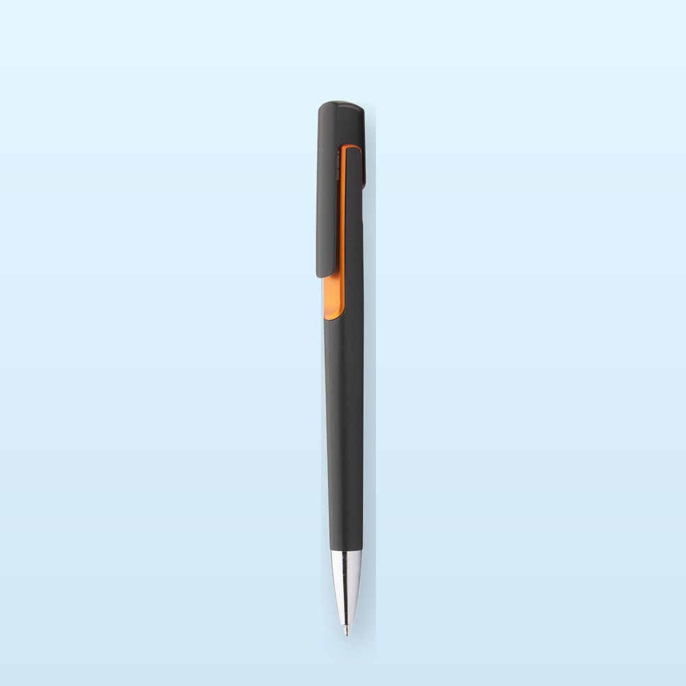 penna a sfera - arancione - nero