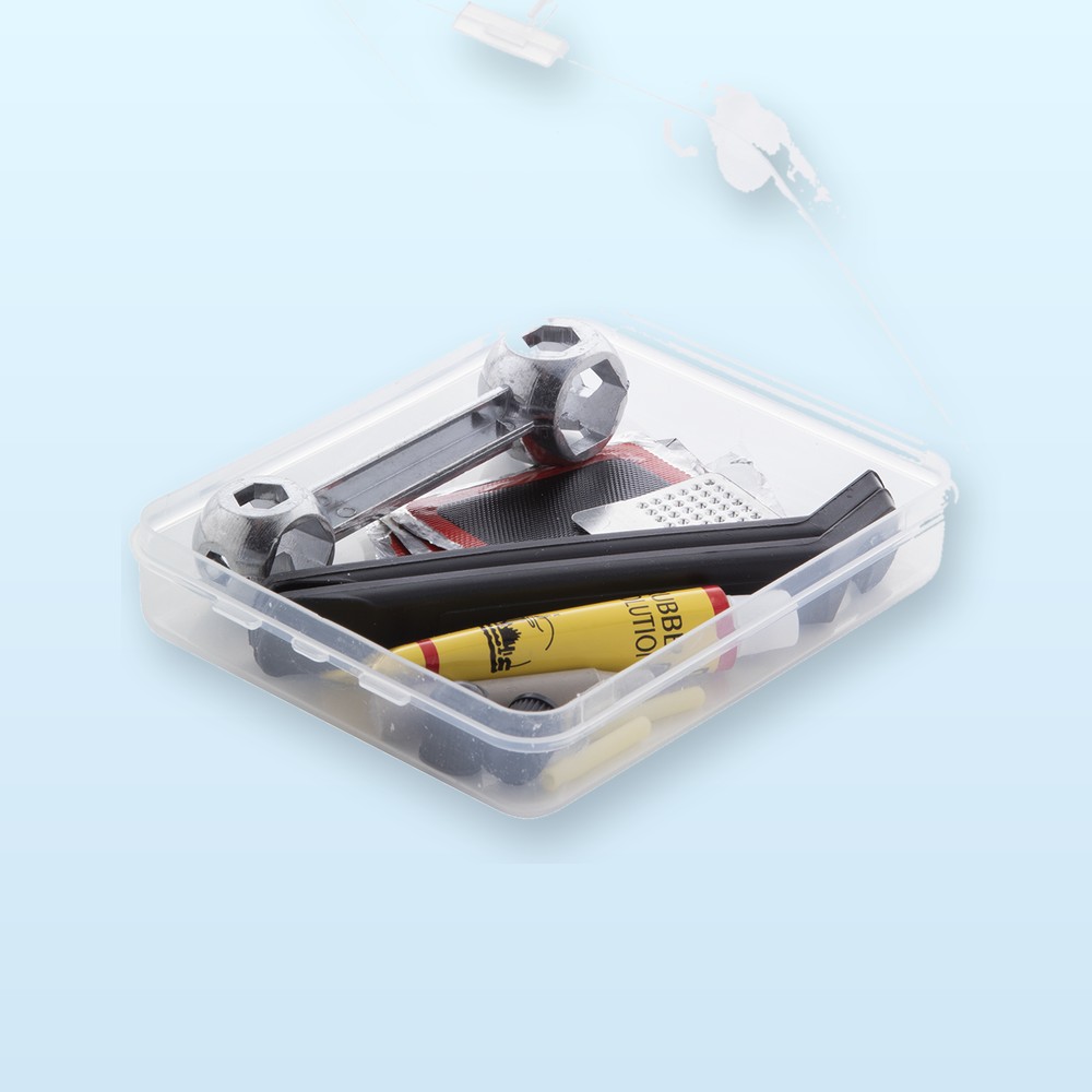 kit riparazione biciclette - trasparente