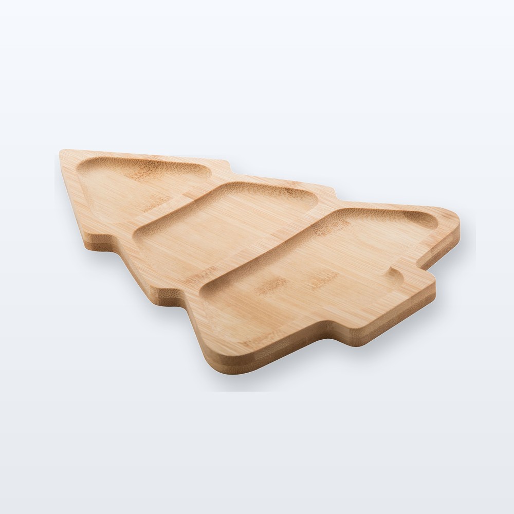 Piatto natalizio per snack - naturale