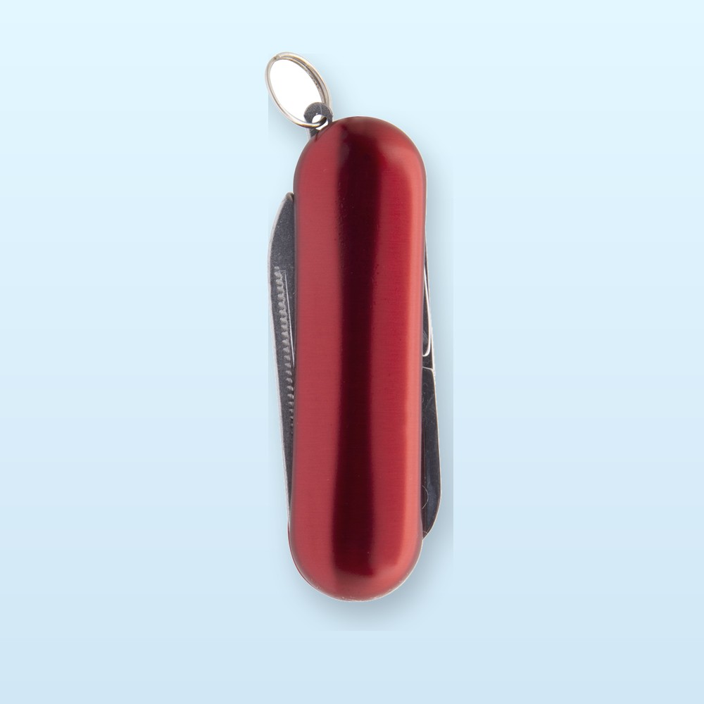 mini coltello tascabile multifunzione - rosso