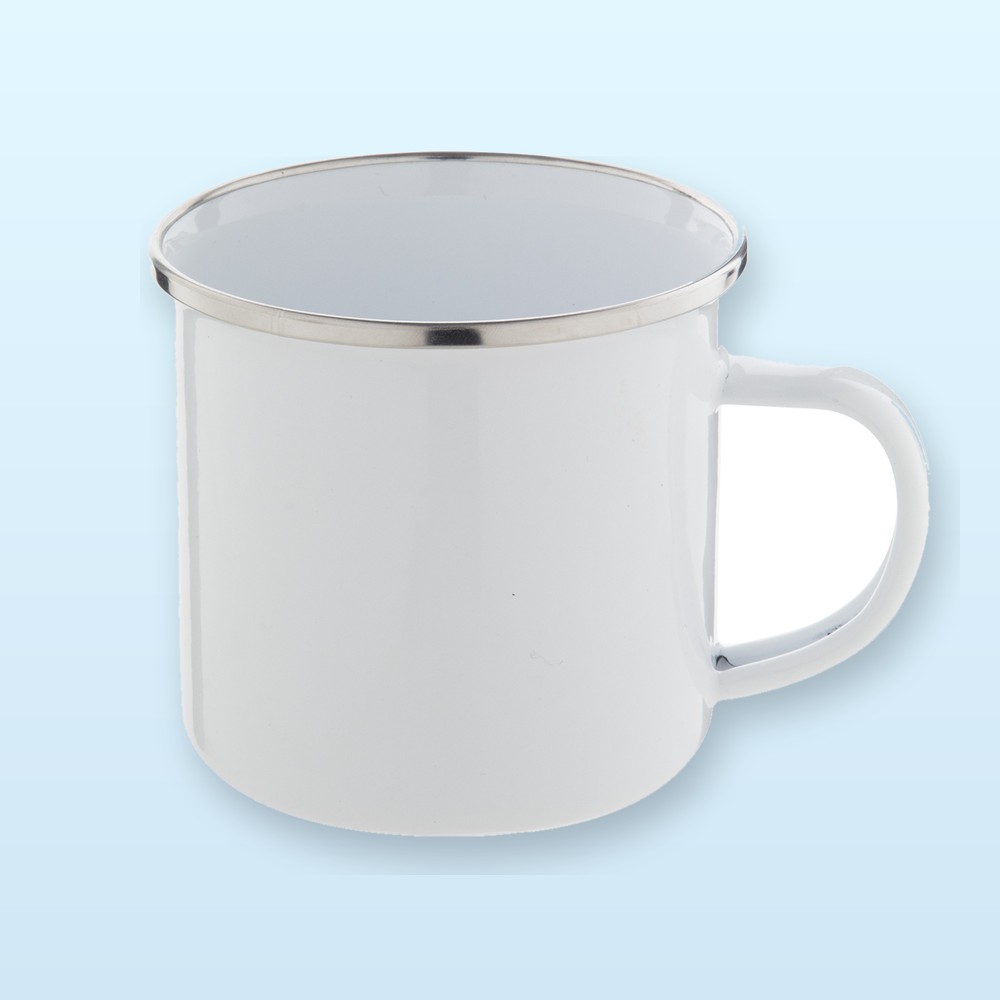 Tazza in smalto - bianco