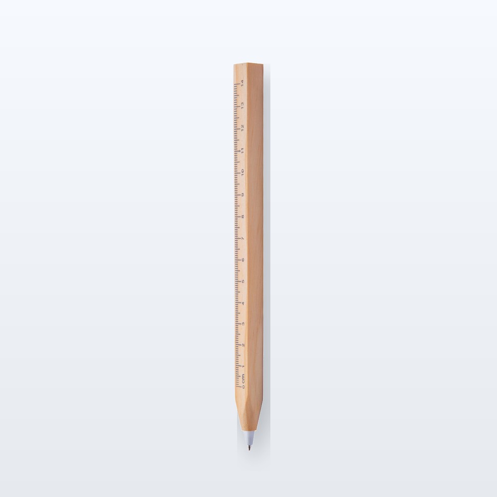 penna a sfera righello - naturale